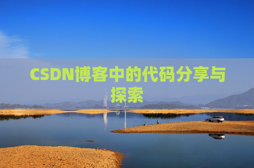CSDN博客中的代码分享与探索